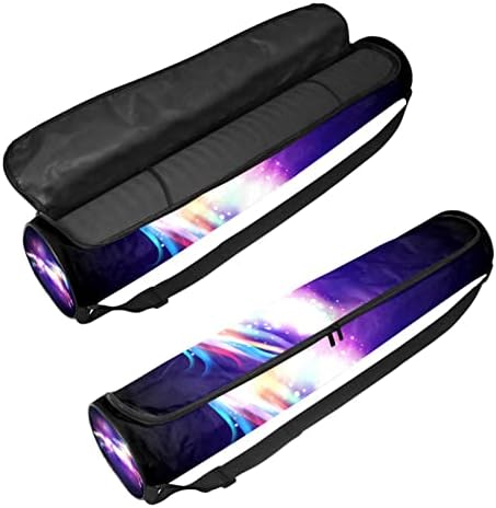 Ratgdn Yoga Mat Bag, Galaxy Unicorn Exercício ioga transportadora de tape