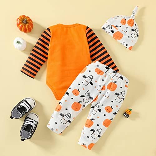 Roupfits para bebês meninos meninos Halloween manga longa corpora