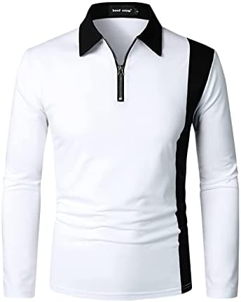 Camisas de pólo para homens combinando moda combinando com camisa de lapela de lapela de lapela de camisa de duas cores de duas cores