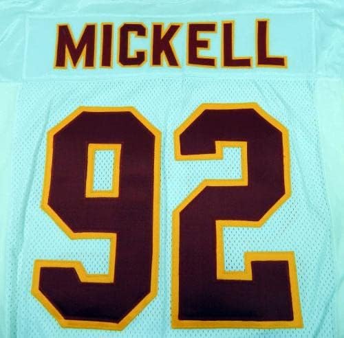 1995 Chefes de Kansas City Darren Mickell 92 Game emitiu White Jersey 46 DP16379 - Jerseys de Jerseys usados ​​na NFL não assinada