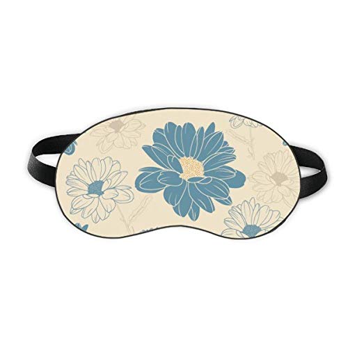 Flor Plant Blue Crisântemo Sleep Sleep Shield Soft Night Blindfold Shade Tampa