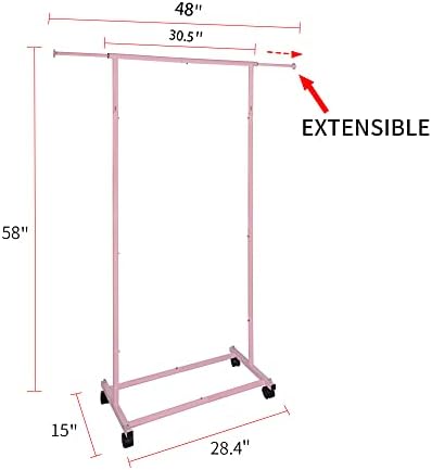 Fishat Simple Recurt Rack e Rack de vestuário de haste dupla