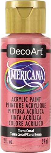 Decoart Americana Acrylic Paint, 2 onças, Terra Coral