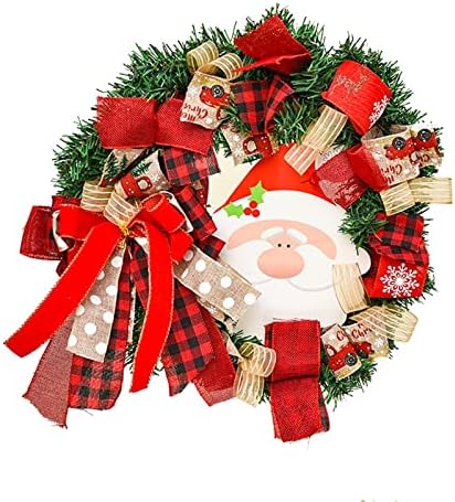 Jrenbox Spruce Christmas Wreath Christmas Wreath - Winter Garland, Christmas Wroust do lado de fora da porta para o vestido