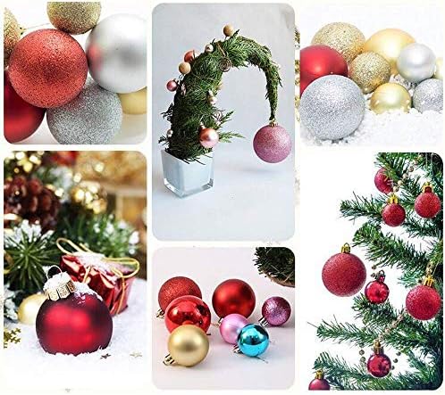 Bola de Natal de Yeooyor, enfeites de Natal, bolas de decoração de árvores de Natal, bolas de decoração de festa de férias