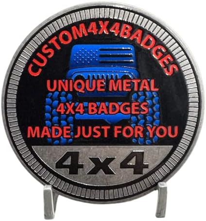 Nós, as pessoas - distintivo de metal de aço inoxidável sólido, projetado para qualquer veículo 4x4 - fabricado nos EUA pela Custom4x4Badges