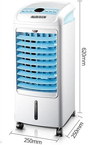 Liliang- Blue-céu Azul de 70 graus Spin Spin Supply Speed ​​Três Blocos Velocidade do vento Controle simples Handelim conveniente Salvar espaço Home Pomidificação Refrigeração móvel Film de ar condicionado pequeno bmzdlfj-1