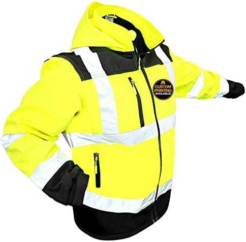 Kwiksafety - Charlotte, NC - Jaqueta de Segurança do Agente e Galaxy Softshell [Base & Limited Edition] Classe 3 ANSI testado OSHA