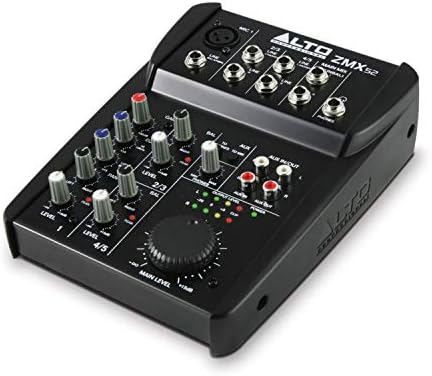 Alto Truemix 500 - Mixer de áudio com microfone XLR e interface de áudio USB para podcasting, desempenho ao vivo, streaming,