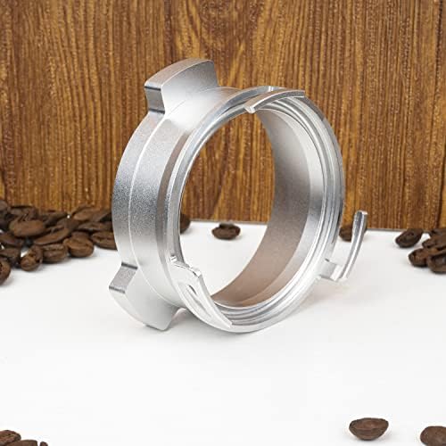 Funil de dosagem de café 54mm anel de dosagem Espresso Coffee AccessRioes Aluminium Metal para Sage Delonghi Breville Portafilter Silver