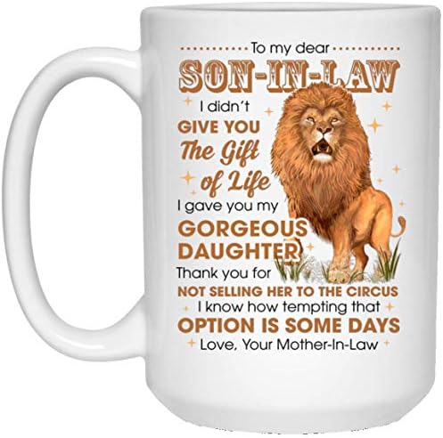 Urvog Lion para meu filho em direito, não dei a você o presente da caneca de café - Stein de cerveja - garrafa de água,