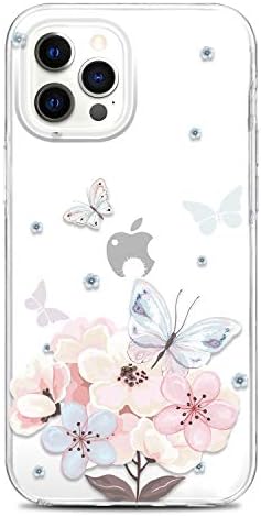 Jaholan Clear Case Compatível com o iPhone 12, compatível com o iPhone 12 Pro, design fofo Design fofo flexível TPU Bumper