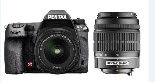 Pentax K-5 II 16,3 MP DSLR com Kit de Lens de 18-55mm DAL e 50-200 DAL