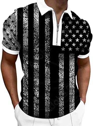 Tdoenbutw camisas patrióticas para homens tshirts bandeira americana Botão impressa Button Hawaiian camisa grande tshirts