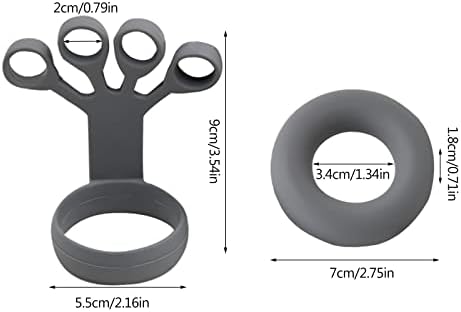 Fortalecedor de aperto de mão e exercícios de dedos antebraçador de mão exercitador de silicone grippers para para dedo dedo exercício