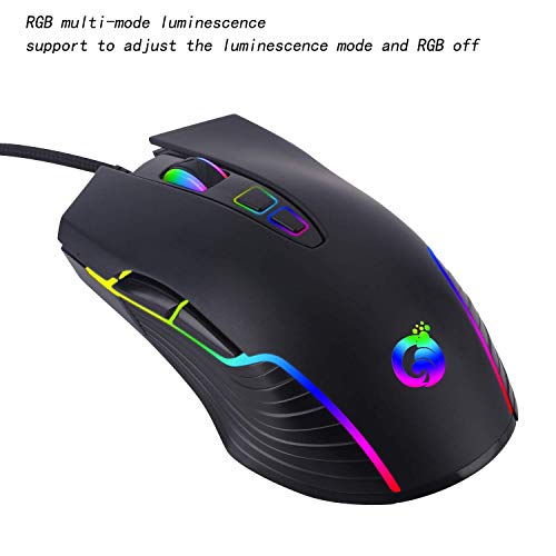 Dianzhi G4 USB mouse com fio RGB Marquee Macro Programação Gaming Mouse Computador Dispositivo externo para laptop videogame