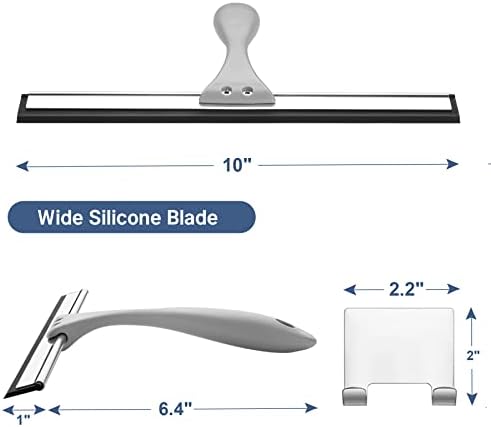 Squeegee de Amaxherbath para a porta de vidro do chuveiro, rodo de chuveiro para portas de vidro - rodo para todos os fins com