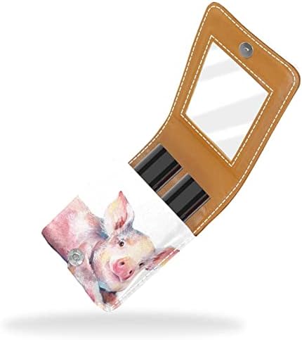 Caixa de batom de maquiagem para um lipstick portátil de fora do porco