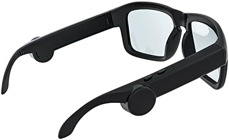 Óculos de sol Bluetooth qiopertar, controle de voz e óculos inteligentes de estilo de orelha aberta Ouça música e chamadas com volume para baixo, óculos de áudio Bluetooth 5.0 e IP45 IP45 à prova de água