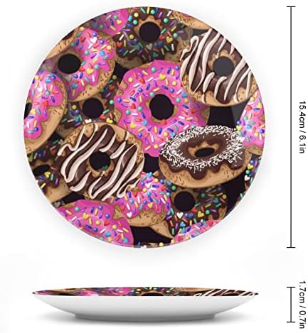 Donuts gostosos personalizados China CHINA PLACOS DE DOR CERAMICA PLACA ROONDA CASA COM PLACA DE DISPLAY STAND 6 polegadas