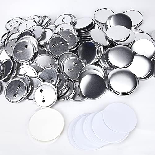 200Sets 25mm Recoslações de botões redondas para máquina de fabricante de botões, botão de pinback de metal Os suprimentos