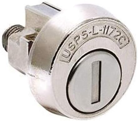 4 Conjunto - Compx National Mailbox Lock 4C Style Towlewise no sentido horário, níquel escovado