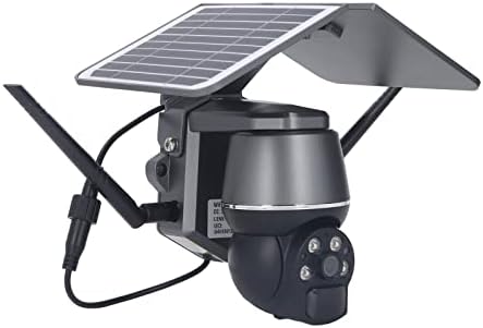Pan Tilt Battery Solar Cam, Detecção de movimento 2 Way Talk 360 grau 3MP Power automático na câmera de segurança solar