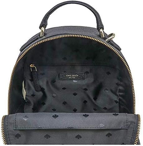 Kate Spade New York Jackson Backpack de couro médio, Black 2019, Size Medium