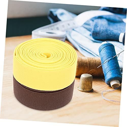 Favomoto 8pcs Banda prática Banda prática Elasticidade colorida de DIY grossa misturada para roupas de cintura elástica