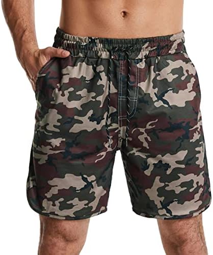 Shorts de combate de zpervoba para homens shorts de carga militar clássicos Camuflagem elástica de verão Camuflagem curta para