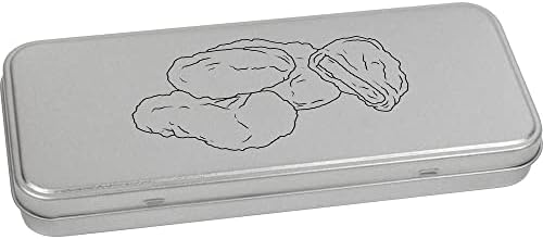 Azeeda 'Chicken Nuggets' Metal Articled Stationery Tin/Storage Box