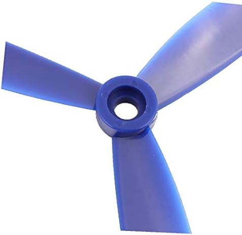 X-Dree 6x4,5 polegadas de 3 vanos elétricos RC Airplano CCW hélice Adaptador de orifício Blue w (6x4.5 Pulgadas 3-Vanes