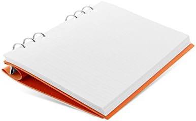 Filofax clipbook recarregável notebook A5 - laranja