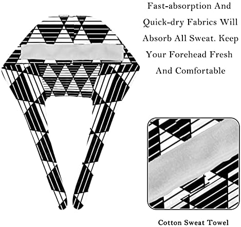 Triângulo geométrico preto de Niaocpwy Black Triângulo Ajustável Chapéus unissex ajustáveis, bonés de trabalho com