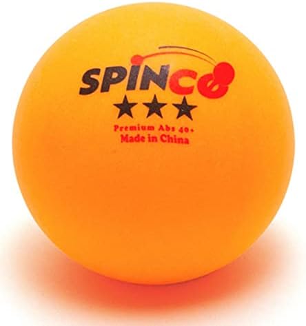 Pacote de 24 Bolas Spinco Ping Pong | Bolas de tênis de mesa de 3 estrelas | 40+ Treinamento de ABS ou bolas de competição | 12 branco