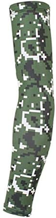 Inoomp 1 par moda moda UV Camouflage Arm Guard Protetive Cover Armas Mangas de braço Luvas longas sem dedos para
