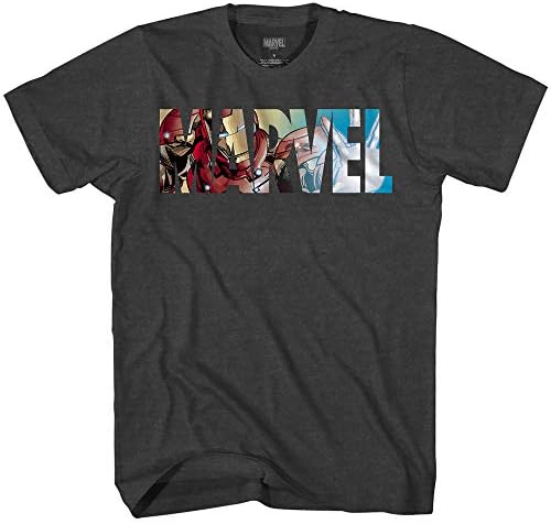 Marvel Iron Man Logo enche a camiseta gráfica adulta para homens