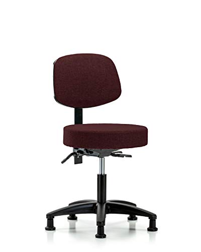 Labtech Seating LT41603 Faixa de tecido de altura da mesa de altura com base de nylon traseiro, desliza, preto