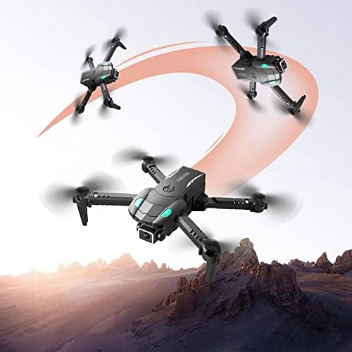 Qiyhbvr drones com câmera para adultos crianças 4k hd vídeo, drone fpv para iniciantes com duração de bateria longa,