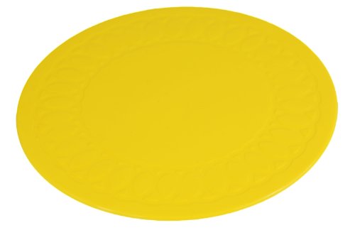 SPABELEware Tenura 100 % de montanha -russa redonda não deslizante, diâmetro de 5,5 polegadas - vermelho