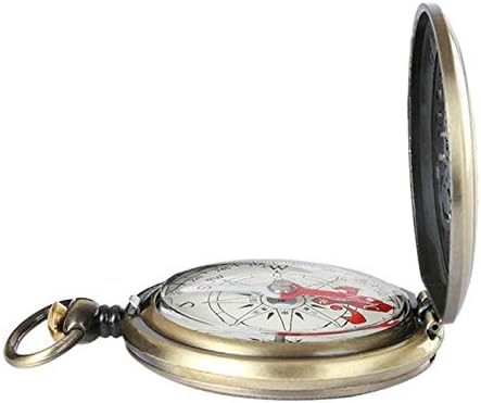 Uxzdx vintage bronze bronze watch watch design design de navegação de caminhada ao ar livre garoto presente retro metal portátil
