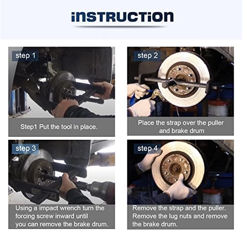 Removentes de tambor de freio e removedores de rotor de freio de freio puxador de tambor de freio para remover as rodas