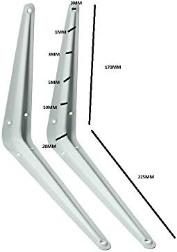 100 x prateleira suportes de Londres brancos 7 polegadas x 9 polegadas 175 mm x 225mm