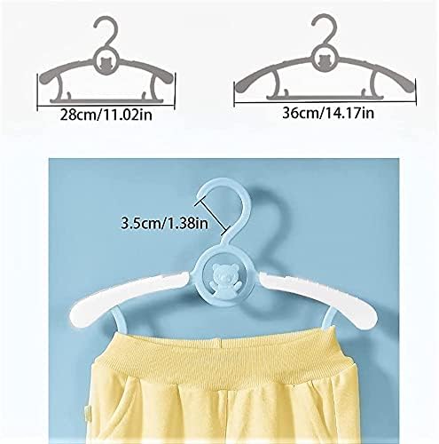 Cabides de armário para bebês HGYZE com separadores personalizáveis ​​de 42 cm para gaveta de berçário, rack de calça