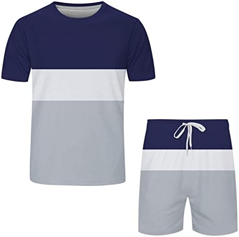 2 peças masculinas atletas esportes camisetas e shorts conjuntos de malha traje de malha masculino suítes slim fit