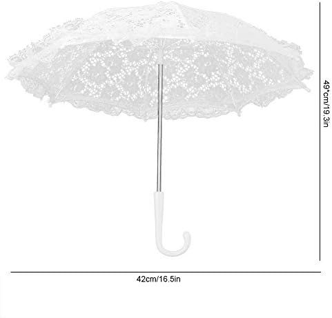 Yosoo Lace Borderyer Wedding Umbrella, Bridal Party Craft Flowers Decoration Props Acessory, para celebração da festa