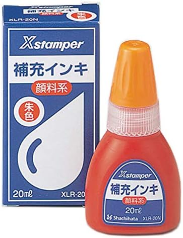 Shachihata xlr-20n x estamper, tinta de recarga, tipo de pigmento, 0,7 fl oz, vermelhão