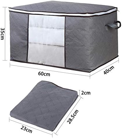 Annncus 3 PCs engrossá -lo não tecida Quilt Storage Sacaging Roupas Caixas de armazenamento Organizador de armazenamento caixas