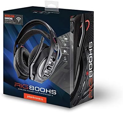 Rig 800hs Wireless Gaming Headset para PS4, fone de ouvido profissional para jogos