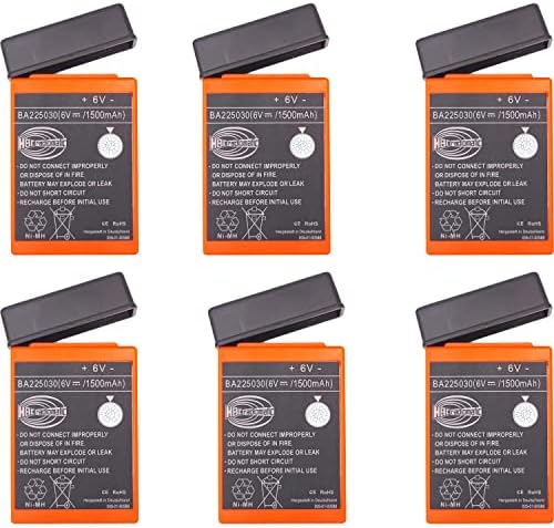 6 PCs 6V 1500mAh BA22205030 NI-MH Bateria recarregável para a bateria de controle remoto de caminhão da bomba HBC